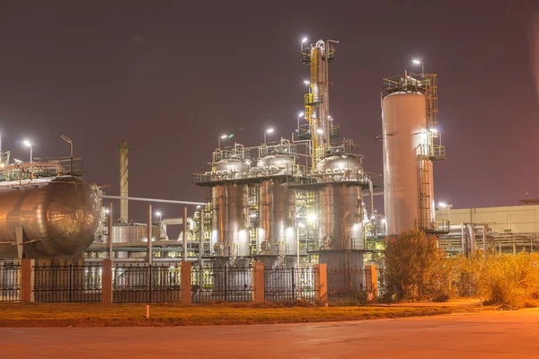 Planta industrial de refinería — Foto de Stock