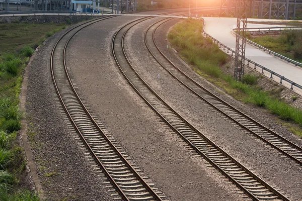 Estradas ferroviárias — Fotografia de Stock