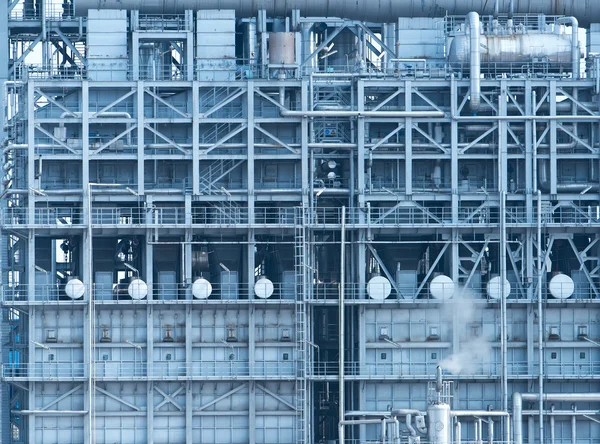 Gasverarbeitungsfabrik. Landschaft mit Gas- und Ölindustrie — Stockfoto