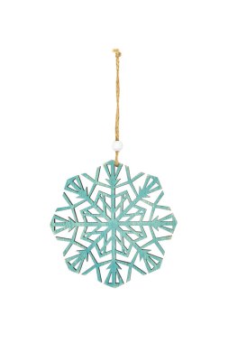 Kar tanesi şeklinde bir Noel oyuncağı.