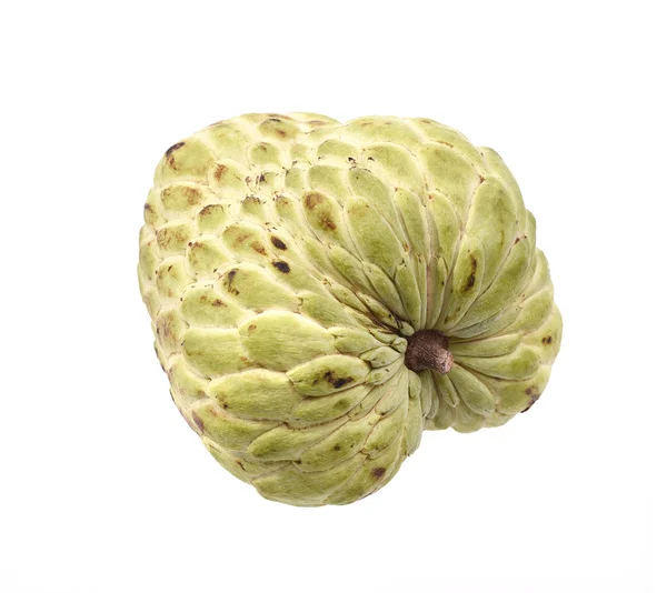 Sugar Apple (custard apple, Annona, sweetsop) on white backgroun — Stock Photo, Image