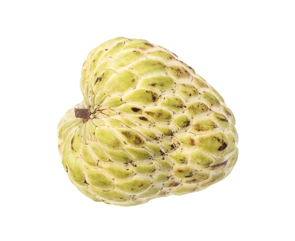 Sugar Apple (custard apple, Annona, sweetsop) on white backgroun — Stock Photo, Image