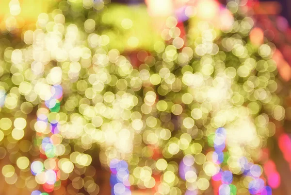 Abstract circulaire bokeh achtergrond van Kerstmis licht — Stockfoto