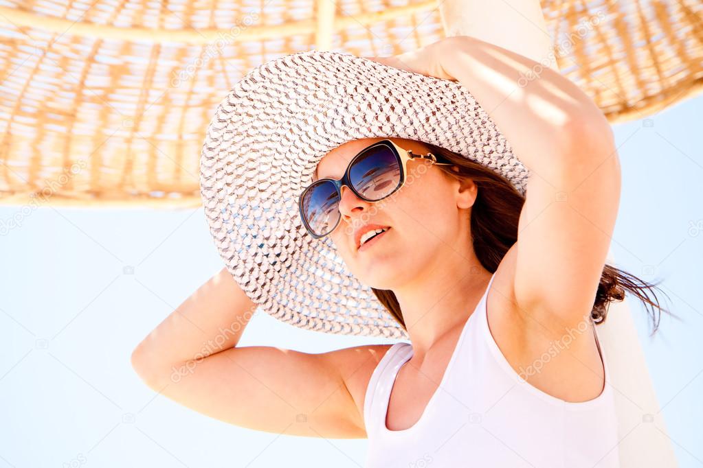 Young woman in a hat