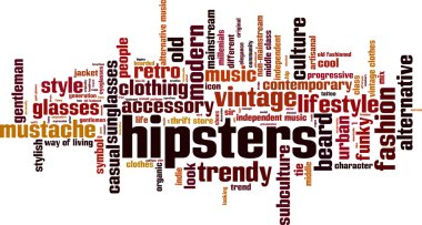 Hipsters kelime bulutu
