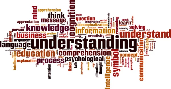 Understanding word cloud — Stockvector