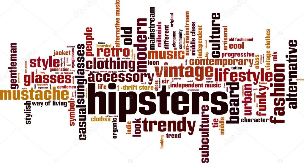 Hipsters word cloud