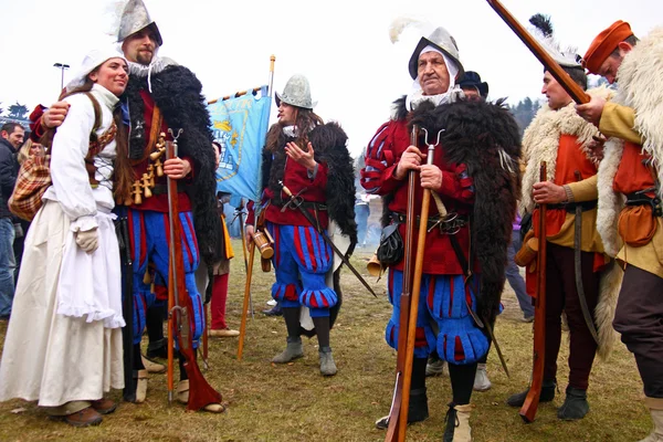 Soldados después de la batalla — Foto de Stock