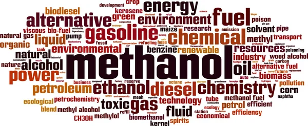 Methanol word cloud — Stockvector