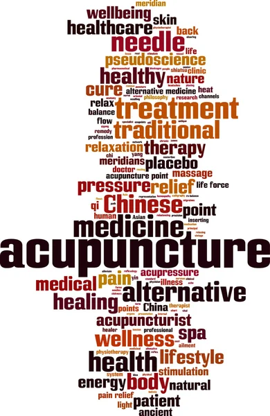 Acupuncture mot nuage — Image vectorielle