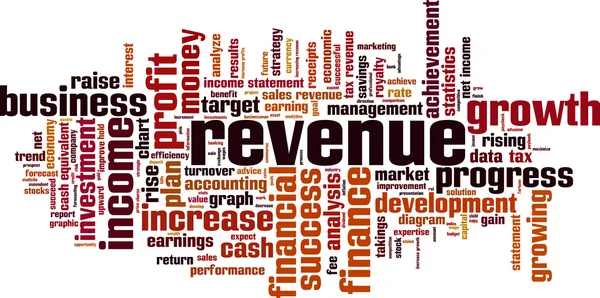 Revenue word cloud — Stock Vector