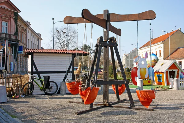 Old-fashioned carousel — Stockfoto