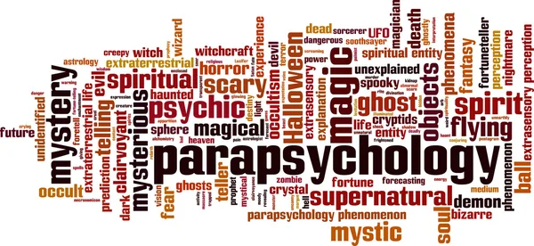 Parapsychologie-Wortwolke — Stockvektor