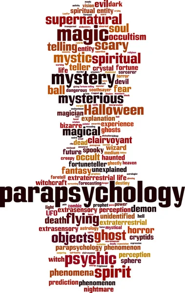 Parapsychologie-Wortwolke — Stockvektor