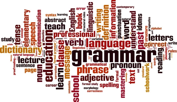 Grammatica word cloud — Stockvector