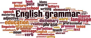 İngilizce gramer kelime bulutu