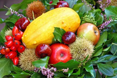 Yeşil sonbahar dekorasyonları