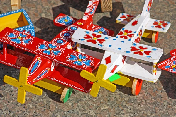 Toy wood airplane — Stock Photo, Image