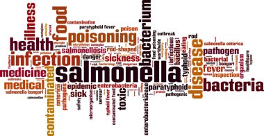 Salmonella word cloud clipart
