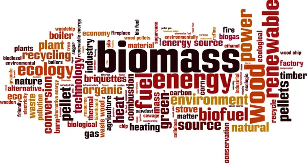 Облако слов из биомассы — стоковый вектор