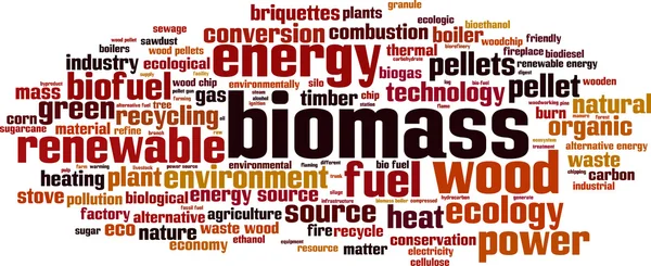 Облако слов из биомассы — стоковый вектор
