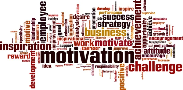 Motivation word cloud — Stock Vector