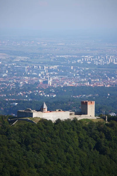 Старый Город Медведград Столицей Хорватии Загребом Заднем Плане Хорватия — стоковое фото