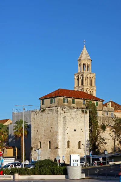 Split Croacia Noviembre 2019 Vista Esquina Sureste Del Palacio Diocleciano —  Fotos de Stock