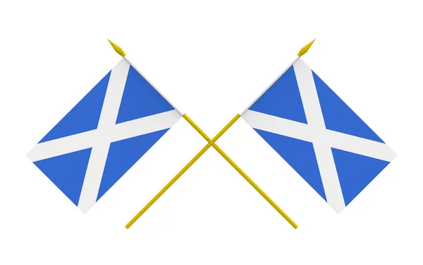 Флаги Шотландии — стоковое фото