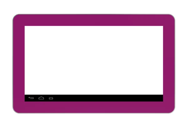 ピンクのタブレット コンピューター — ストック写真