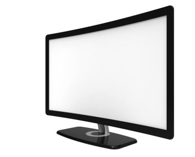 kavisli tv ekranında