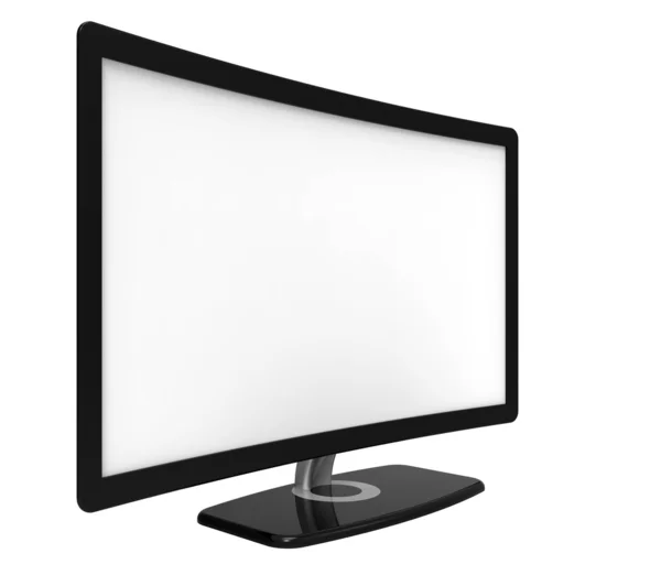 Gebogen tv-scherm — Stockfoto