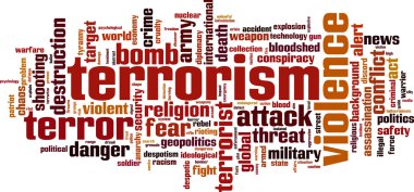terörizm kelime bulutu