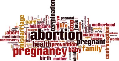 Kürtaj kelime bulutu