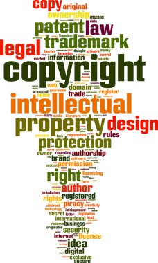 Copyright word cloud clipart