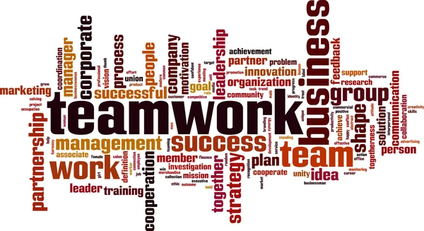 Teamwork word cloud — Stock Vector