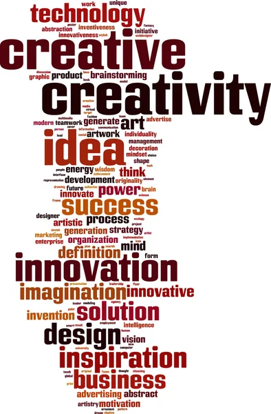 Creativity word cloud — Stok Vektör