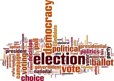 Election word cloud clipart