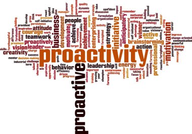 Proactivity kelime bulutu