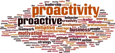 Proactivity kelime bulutu