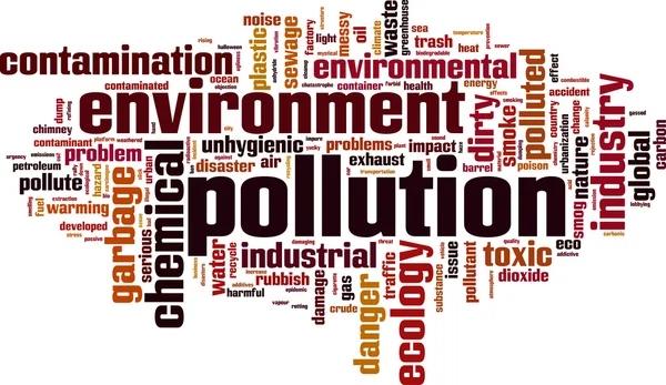 Pollution mot nuage — Image vectorielle