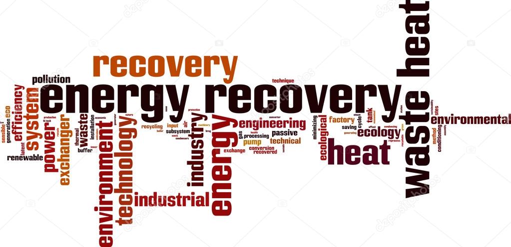 Energy recovery word cloud