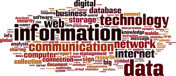 Information word cloud — Stockvector