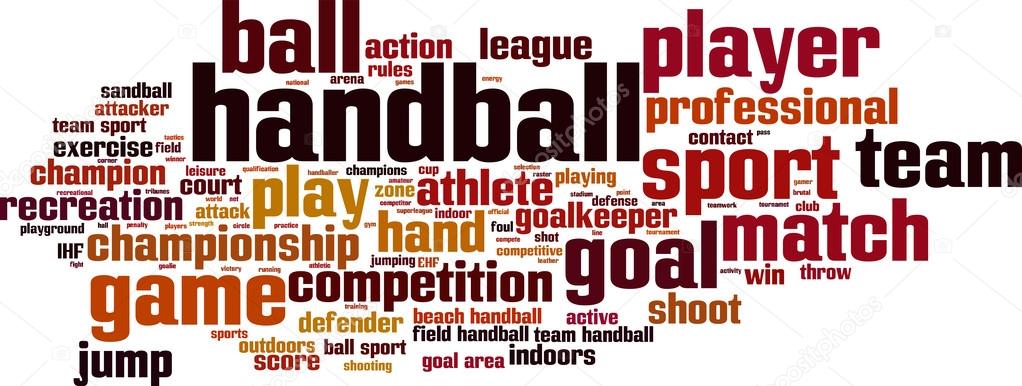 Handball word cloud
