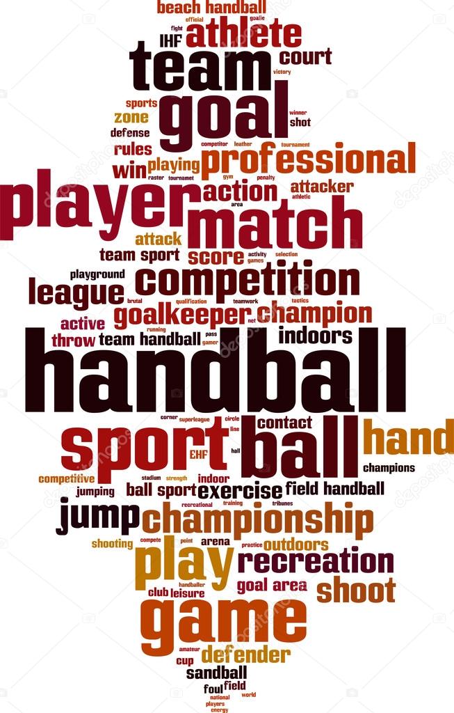 Handball word cloud