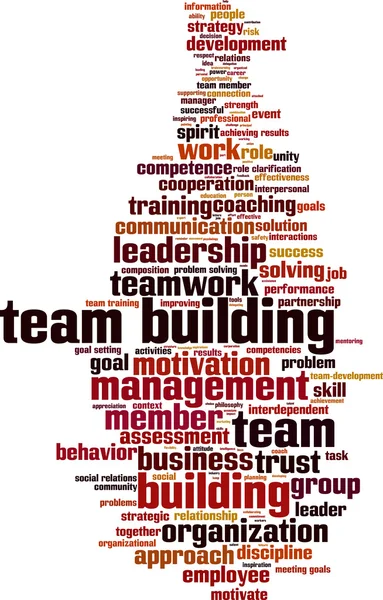 Teambuilding word cloud — Stockvector