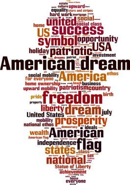 Amerikan rüyası kelime bulutu