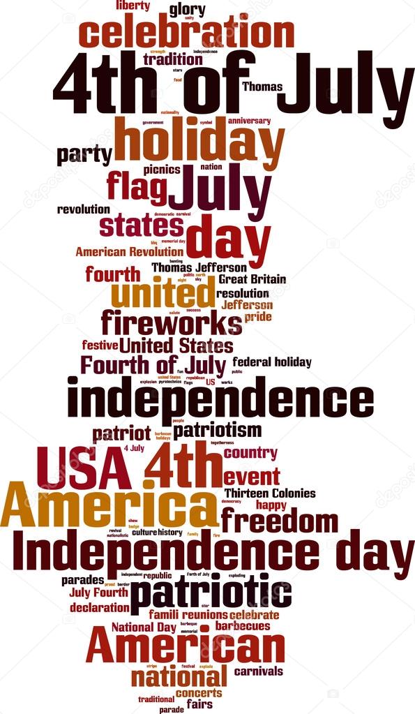 4th of July word cloud