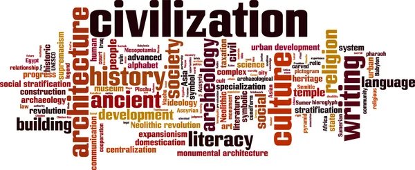 Civilización palabra nube — Archivo Imágenes Vectoriales