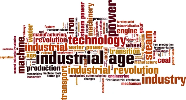 Endüstriyel yaş kelime bulutu — Stok Vektör